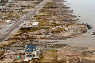 Bolivar Peninsula following Hurricane Ike