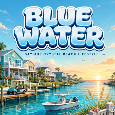 Blue Water subdivision bayside lifestyle in Crystal Beach, Texas
