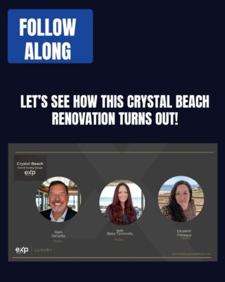 Crystal Beach One10 Realty Group team following a vacation-rental renovation project