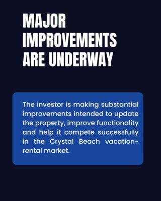 Major improvements planned for a Crystal Beach short-term rental property