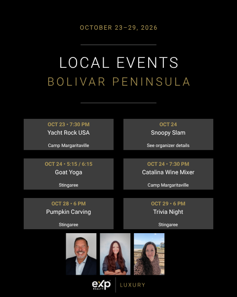 Bolivar events October 23–29, 2026, with Mark, Beth, and Liz